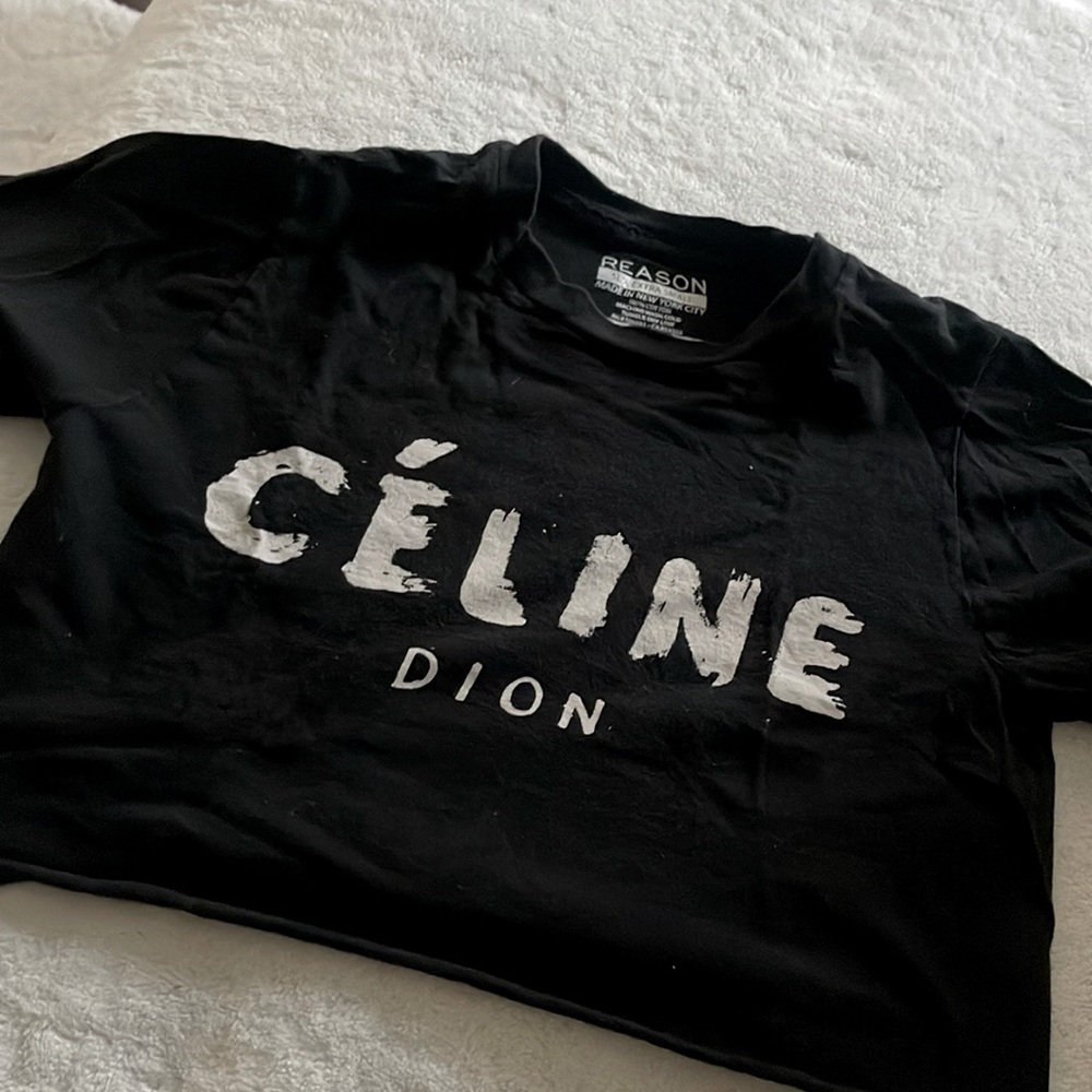 Cropped Celine shirt